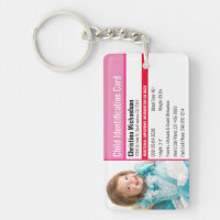 Child ID Photo Identification Emergency Allergy