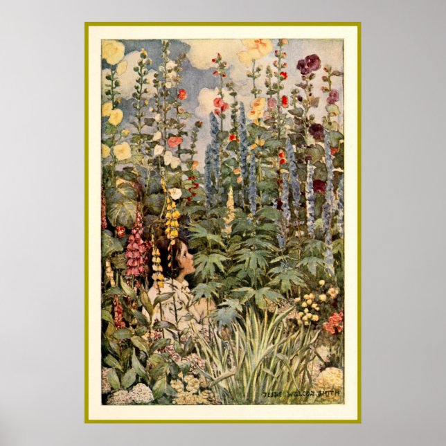 Child in a Garden Poster (Front)