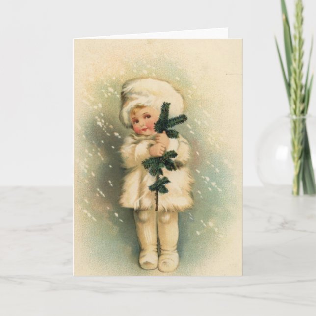 Child in a Snowstorm Card (Front)
