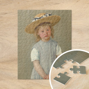 Child in a Straw Hat Mary Cassatt Jigsaw Puzzle