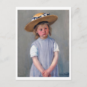 Child in a Straw Hat, Mary Cassatt Postcard