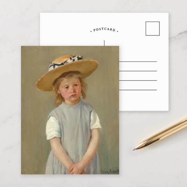 Child in a Straw Hat | Mary Cassatt Postcard (Creator Uploaded)
