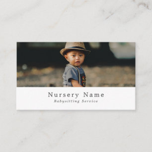 Child in Hat, Babysitter, Daycare, Nursery Business Card