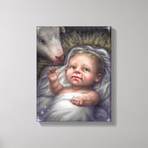 Child in the Manager Canvas Print