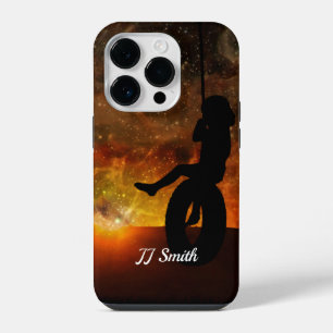 Child In Tire Swing Cell Phone Case