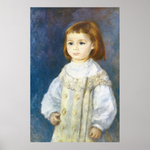 Child in White by Pierre Auguste Renoir Poster
