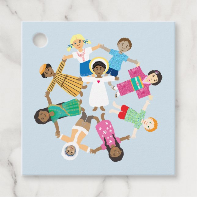 Child Jesus and children Favour Tags (Front)