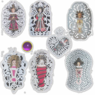 Child Jesus, Antique Christmas Paper Carvings