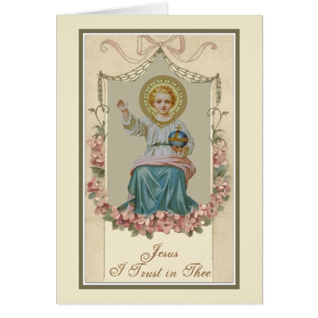 Child Jesus Blessing Vintage Religious (Front)