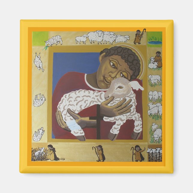 Child Jesus Good Shepherd Magnet (Front)