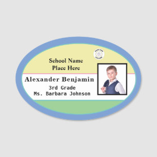 Child Kids Student Photo Name ID Identification Name Tag