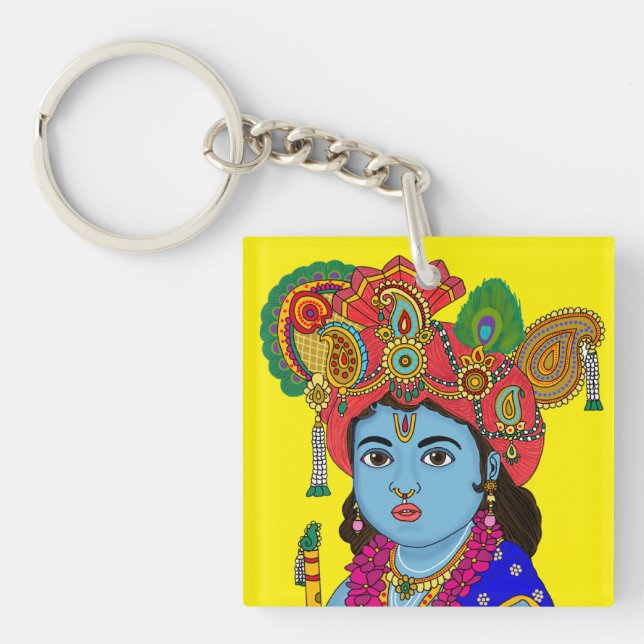 Child Krishna Keychain (Front)