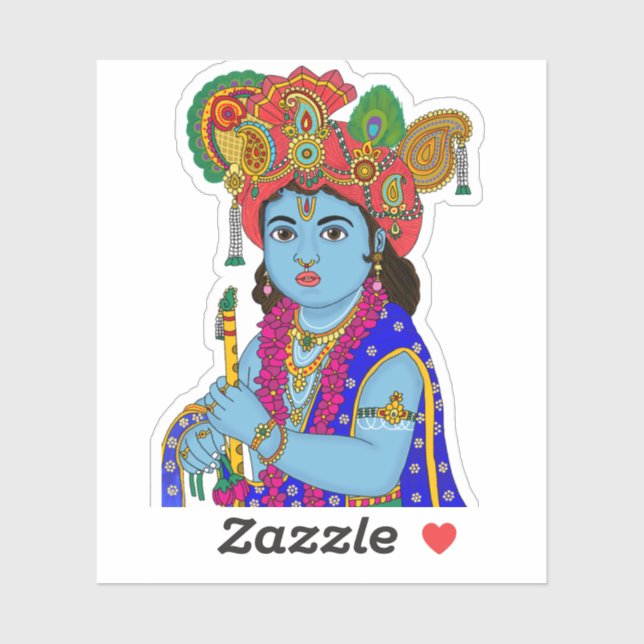 Child Krishna Sticker (Sheet)