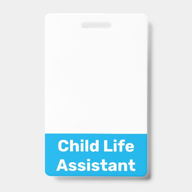 Child Life Assistant ID Badge (Front)