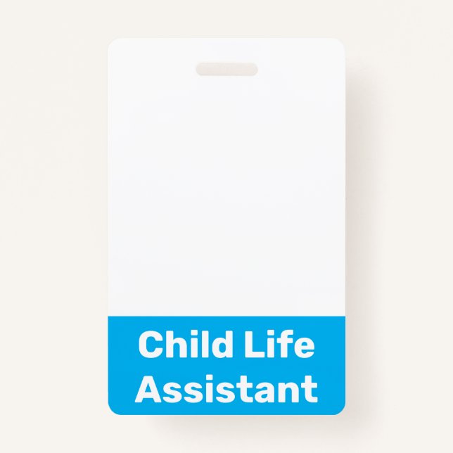 Child Life Assistant ID Badge (Front)