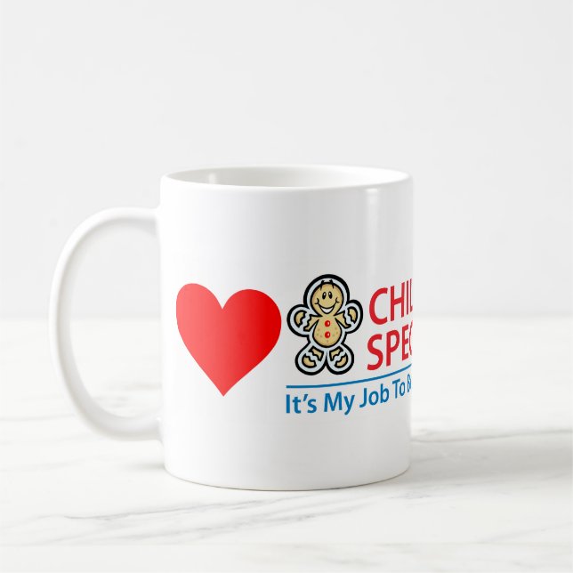 Child Life Specialist Distracting Hearts Mug (Left)