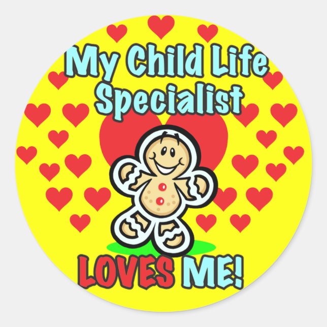 Child Life Specialist Gingerbread Stickers (Front)