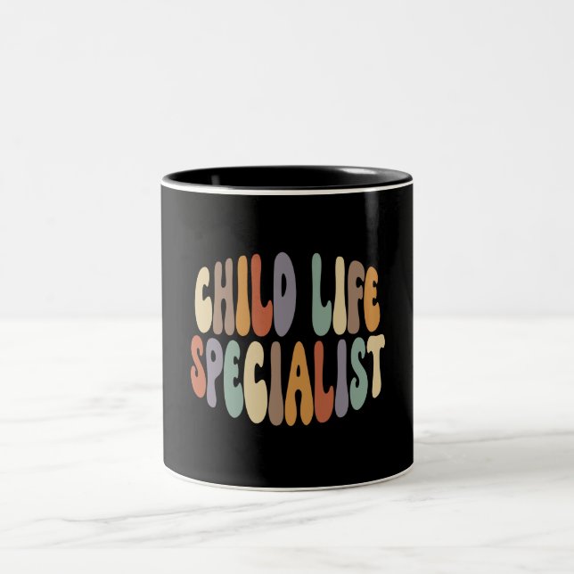Child Life Specialist Proud Career Profession Two-Tone Coffee Mug (Center)