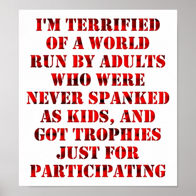 Child-like Adults Funny Poster (Front)