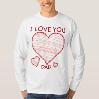 Child-like declaration of love in crayon & marker T-Shirt