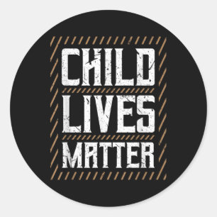 Child Lives Child Awareness Month  Classic Round Sticker