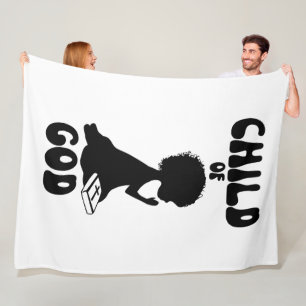 Child Of God Bible Quote Fleece Blanket