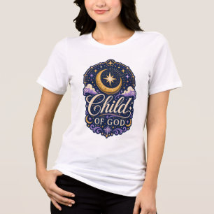 Child Of God Celestial Christian Faith Scripture Tri-Blend Shirt
