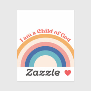Child of God Christian Stickers Rainbow