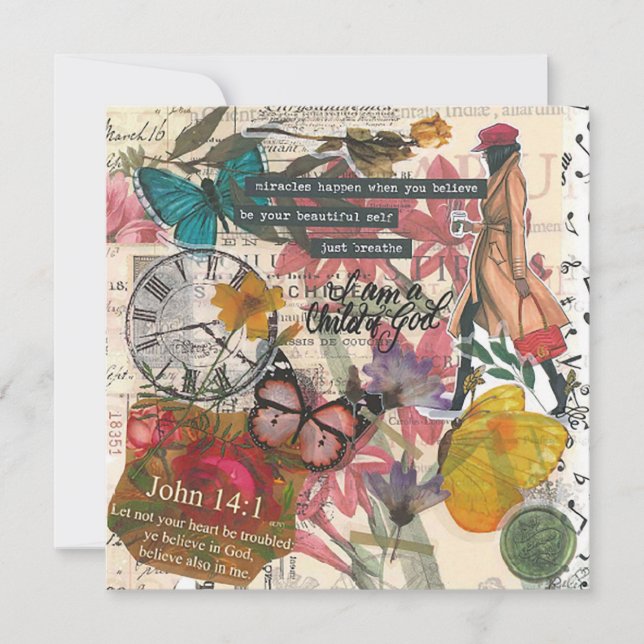 Child of God Flat Greeting Card (Front)