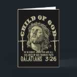 Child Of God Galatians 3_26 Bible Verse Christian  Card<br><div class="desc">Child Of God Galatians 3_26 Bible Verse Christian Faith</div>