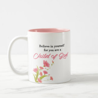 Child Of God - Inspirational Two-Tone Coffee Mug