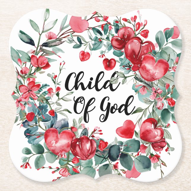 Child Of God Paper Coaster (Front)
