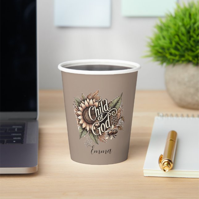 Child of God Paper Cups (Insitu)