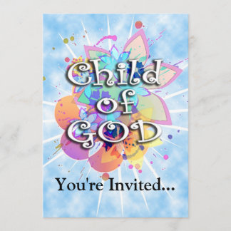 Child of God, Pastel Invitation