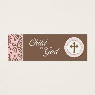 Child of God - Pink Favour Tag