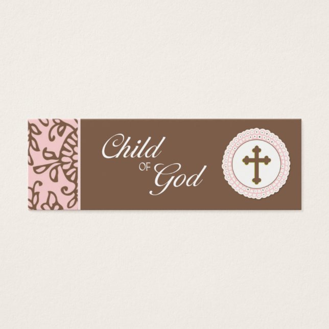 Child of God - Pink Favour Tag (Front)