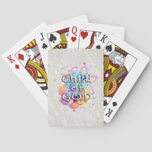 Child of God Rainbow Watercolor Playing Cards