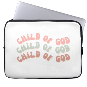 Child of God Retro Waves Laptop Sleeve