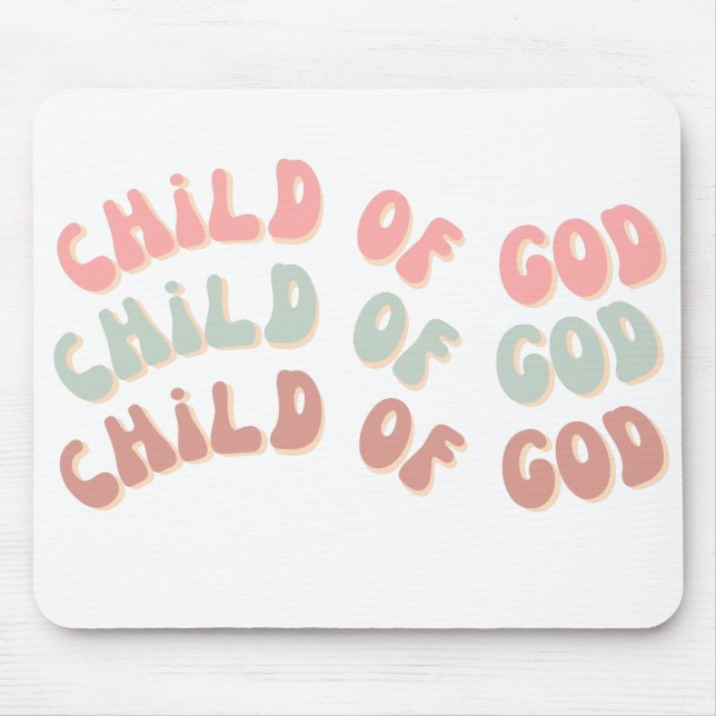 Child of God Retro Waves Mouse Mat (Front)