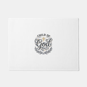 Child Of God Vintage Engraving Shirt Design_1 Doormat