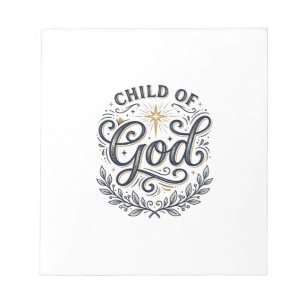 Child Of God Vintage Engraving Shirt Design_1 Notepad