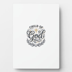Child Of God Vintage Engraving Shirt Design_1 Plaque