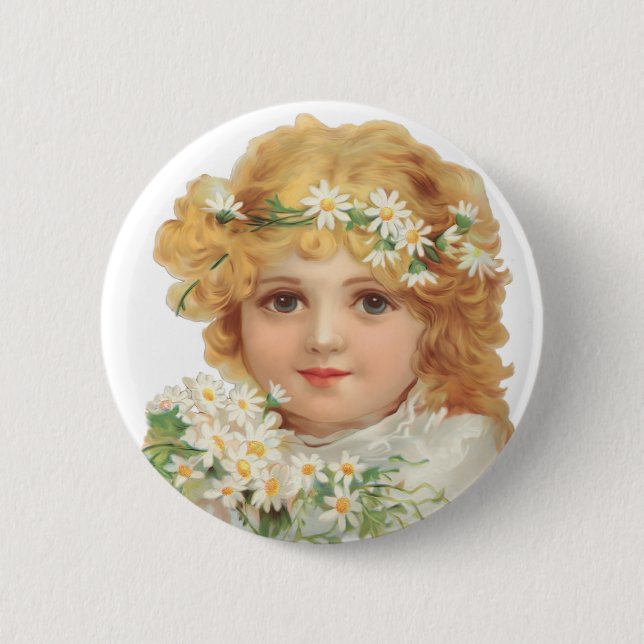 Child of Spring 6 Cm Round Badge (Front)