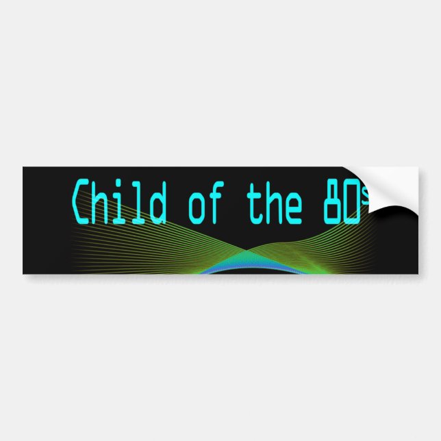 Child of the 80s Numper Sticker (Front)