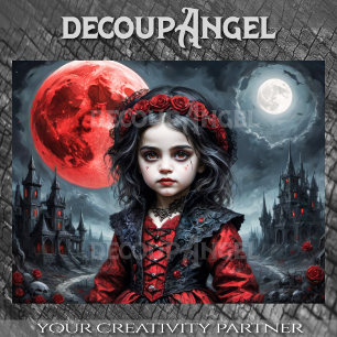 Child of the Dual Moons - Decoupage - Tissue Paper