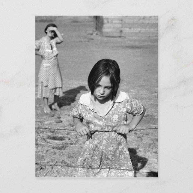 Child of the Great Depression Postcard (Front)