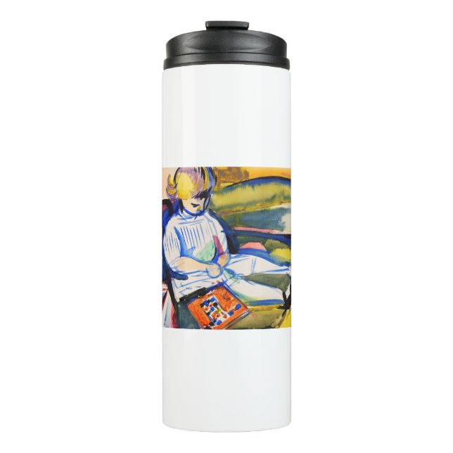 Child on Sofa by Henry Lyman Sayen Thermal Tumbler (Front)