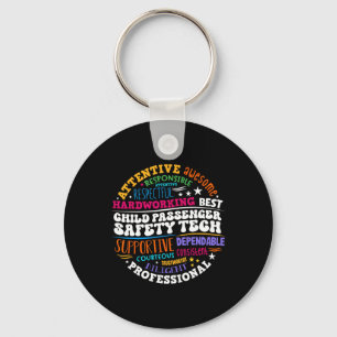 Child Penger Safety Technician Key Ring