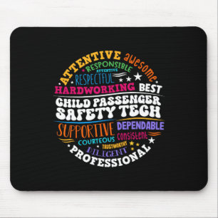 Child Penger Safety Technician Mouse Mat