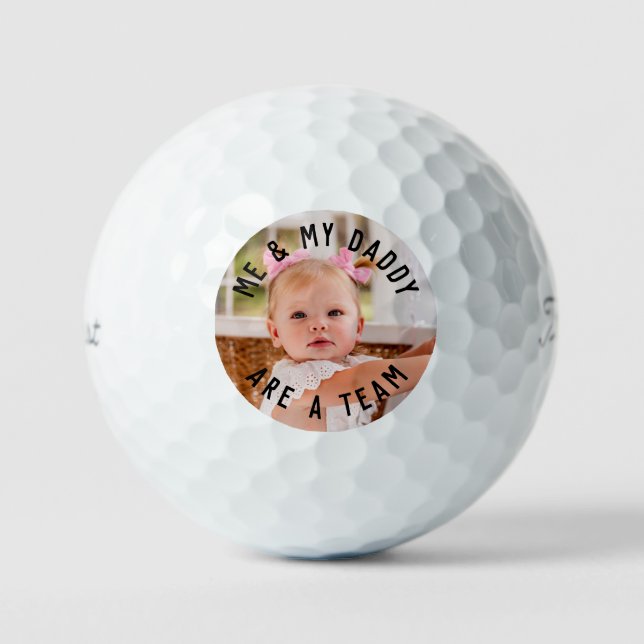 Child Photo Me & My Daddy  Titleist Pro V1 Golf Balls (Front)